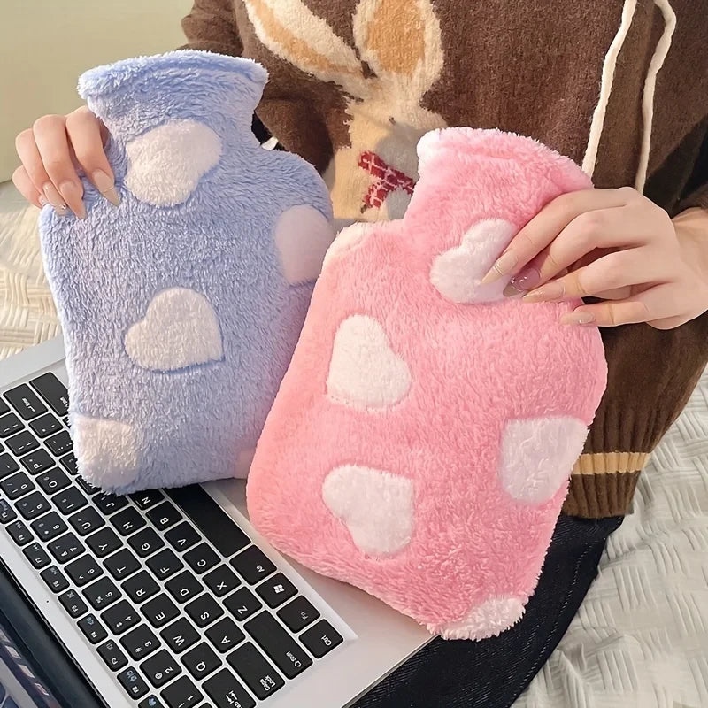 Plush Hot Water Bottle for Warmth and Relief