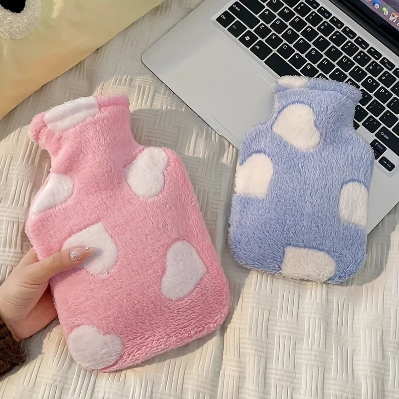 Plush Hot Water Bottle for Warmth and Relief