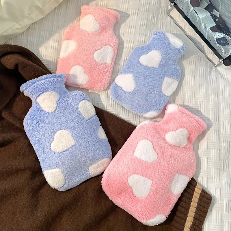 Plush Hot Water Bottle for Warmth and Relief