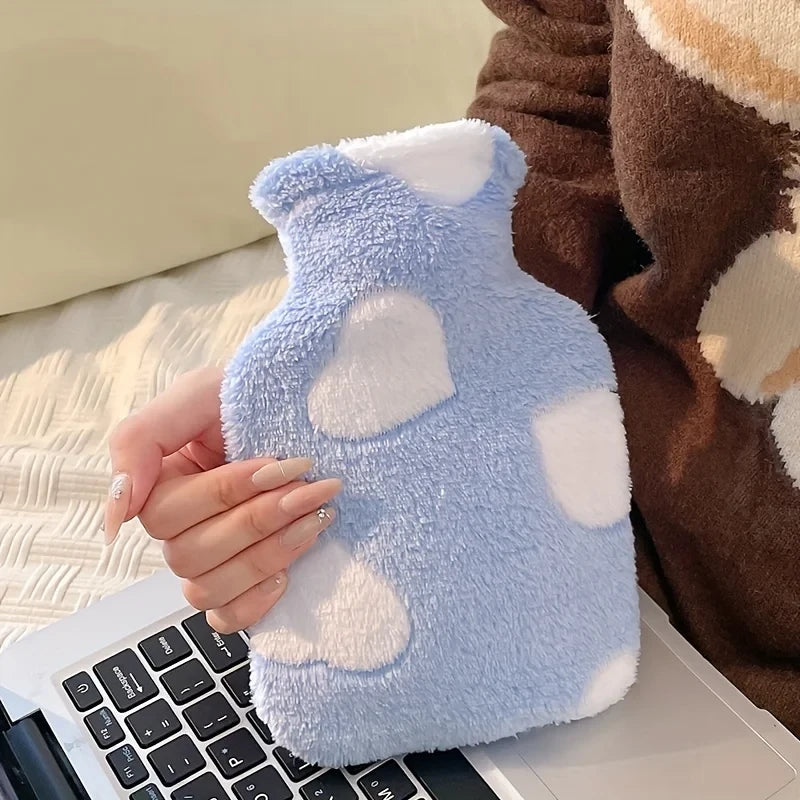 Plush Hot Water Bottle for Warmth and Relief